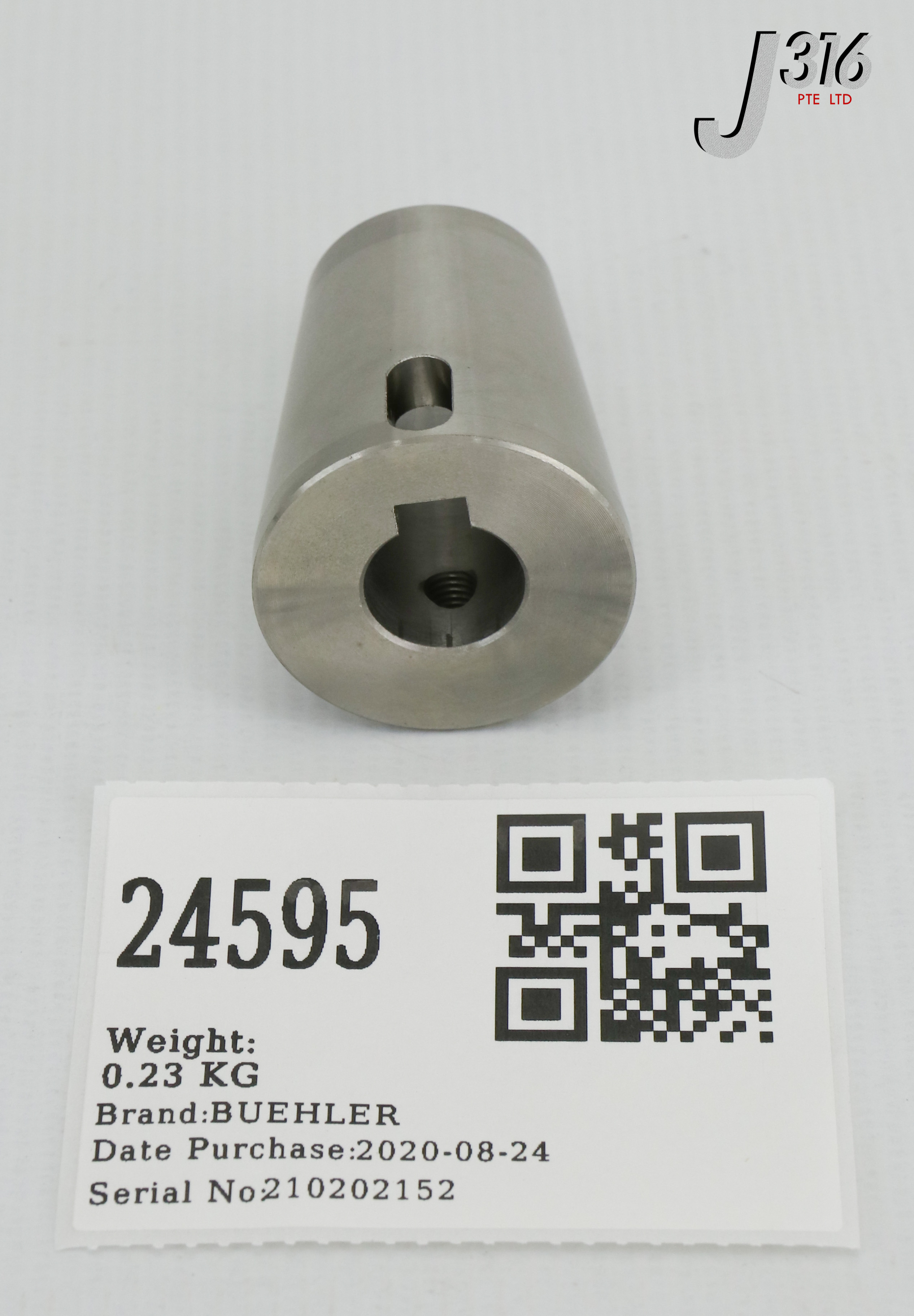 PP-「P」 24595 BUEHLER SPINDLE NOSE (TAPERED CONE, FOR 5/8-IN MTR SPDL